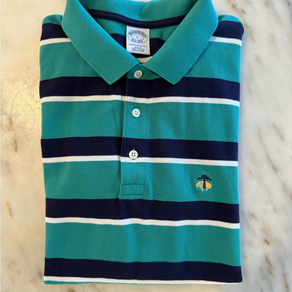 Brooks Brothers Performance Series Slim Fit Multi Striped Polo